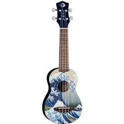 Luna UKE GW SOPRANO Uke Great Wave Soprano w/Gigbag